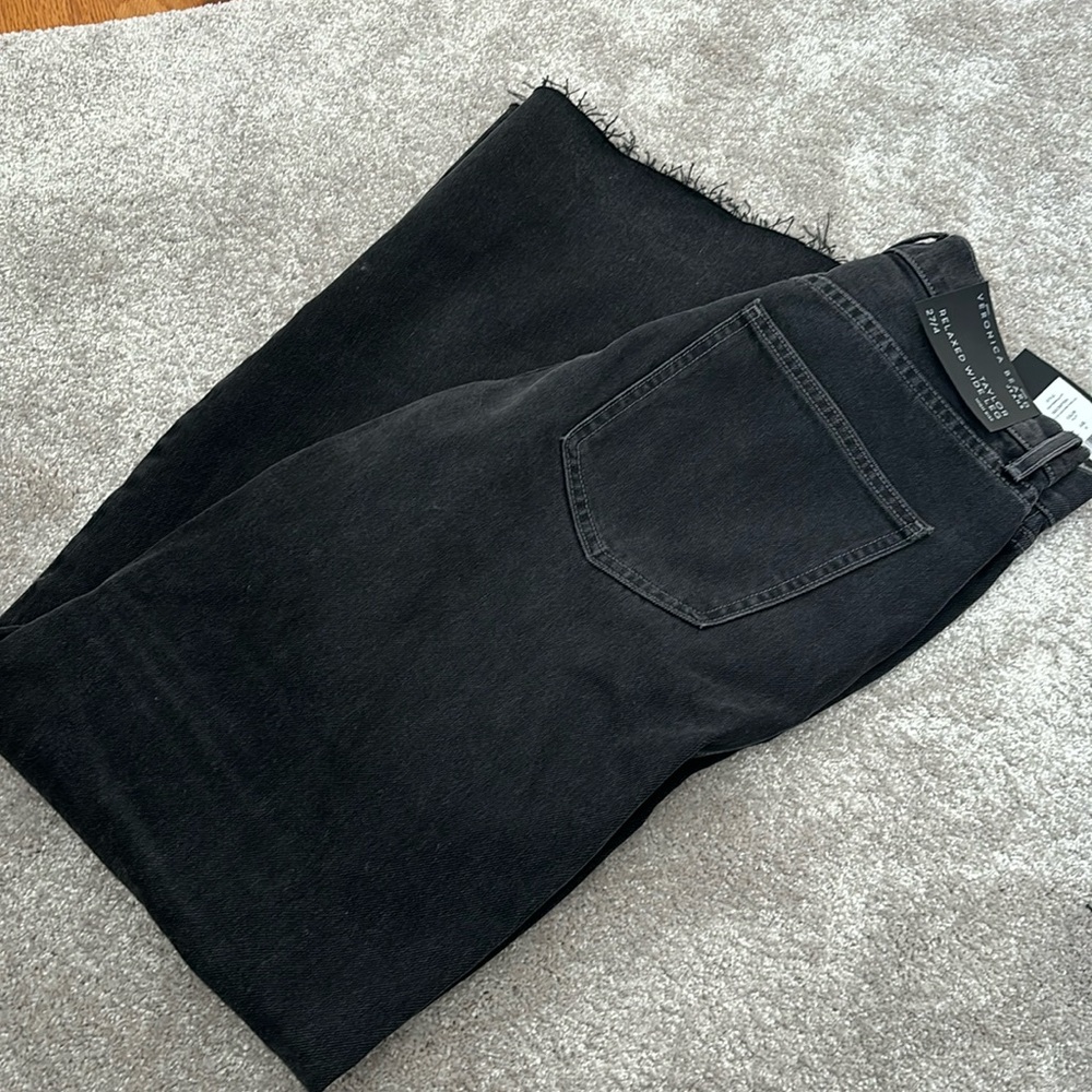 Black Veronica beard wide leg jeans